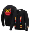 Freeze Max Men's Black Beavis And Butt-head Burger World Cardigan