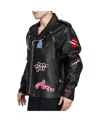Freeze Max Men's Black Chucky Wanna Play Biker Full-zip Jacket In Black