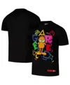 Freeze Max Men's Black Garfield Doodle T-shirt In Black