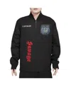 Freeze Max Men's  Black Looney Tunes Taz Halloween Twill Full-zip Jacket In Black