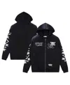 Freeze Max Men's Black Looney Tunes Tweety Bones Hoodie Full-zip Sweatshirt In Black