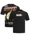 Freeze Max Men's Black Peanuts Snoopy's Slice Shop T-shirt In Black