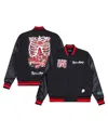 Freeze Max Men's Black Rick And Morty Anatomy Park Full-zip Varsity Jacket In Black
