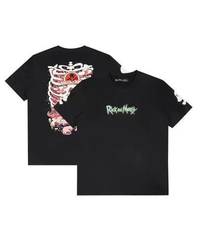 Freeze Max Men's Black Rick And Morty Anatomy Park T-shirt