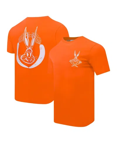 Freeze Max Men's Bugs Bunny Orange Looney Tunes Melted Skeleton T-shirt