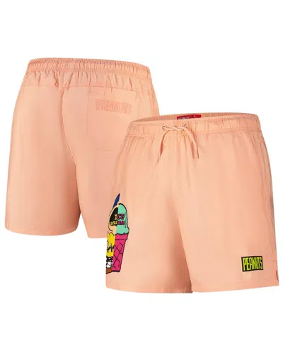 Freeze Max Men's Charlie Brown Orange Peanuts Ice Scream Shorts
