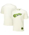 Freeze Max Men's Cream Batman Comics Batmobile Loose Fit T-shirt In White