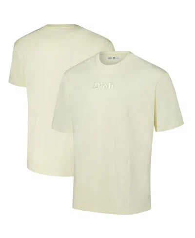 Freeze Max Men's Cream The Simpsons D'oh Loose Fit T-shirt In White