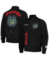 Freeze Max Men's  Black Looney Tunes Taz Halloween Twill Full-zip Jacket In Black