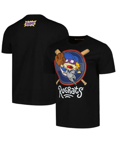 Freeze Max Men's  Black Rugrats Chuckie Baseball T-shirt