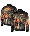 Freeze Max Men's  Black Street Fighter Graphic Full-snap Jacket In Black