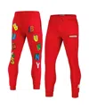 Freeze Max Men's  Bugs Bunny Red Looney Tunes Big Letter Pants In Red