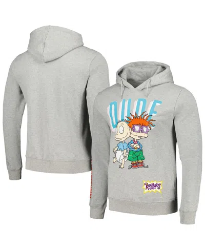 Freeze Max Men's  Heather Gray Rugrats Graphic Pullover Hoodie
