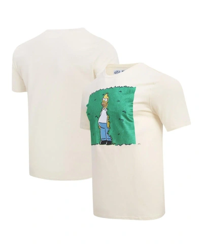Freeze Max Men's  Homer Simpson Natural The Simpsons Hiding In The Bushes T-shirt