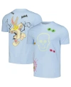 FREEZE MAX MEN'S FREEZE MAX LIGHT BLUE LOONEY TUNES BUGS BUNNY T-SHIRT