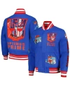 FREEZE MAX MEN'S FREEZE MAX ROYAL TRANSFORMERS ROLL OUT FULL-ZIP VARSITY JACKET