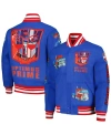 Freeze Max Men's  Royal Transformers Roll Out Full-zip Varsity Jacket In Royal