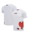 FREEZE MAX MEN'S FREEZE MAX SNOOPY WHITE PEANUTS LOVES FLOWERS T-SHIRT