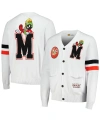 FREEZE MAX MEN'S FREEZE MAX WHITE LOONEY TUNES MARVIN THE MARTIAN CARDIGAN