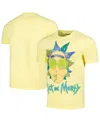 Freeze Max Men's  Yellow Rick And Morty Graphic T-shirt In Yellow