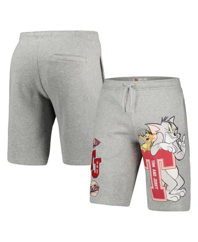 Freeze Max Men's Heather Gray Tom And Jerry University Shorts