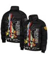 Freeze Max Men's Looney Tunes Bugs Bunny Raglan Full-zip Puffer Jacket In Black