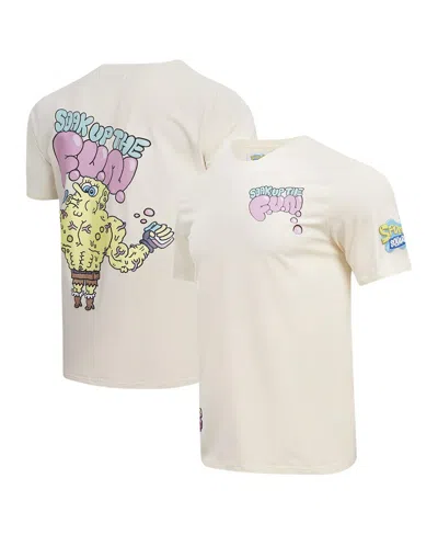 Freeze Max Men's Natural Spongebob Squarepants Soak Up The Fun T-shirt In Neutral
