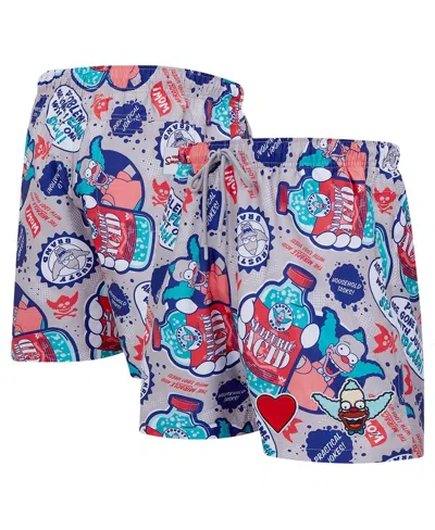 Freeze Max Men's Natural The Simpsons Krusty Kologne Woven Shorts In Natural,teal