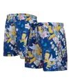 Freeze Max Men's Navy The Simpsons Peace Angels Woven Shorts In Navy