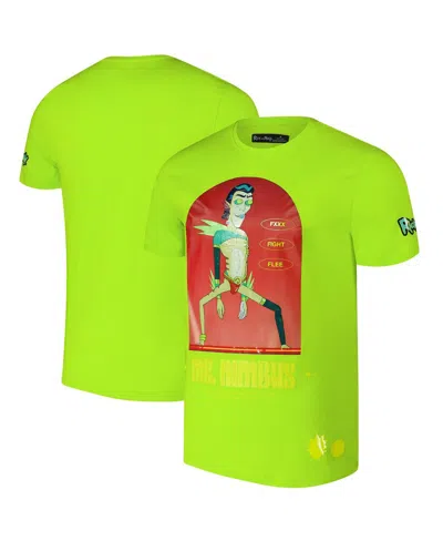 Freeze Max Men's Neon Green Rick And Morty Mr. Nimbus T-shirt