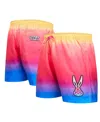 Freeze Max Men's Pink Looney Tunes Bugs Bunny Acid Colors Shorts In Pink