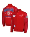 Freeze Max Men's Red Saved By The Bell Bayside High Full-zip Varsity Jacket In Red