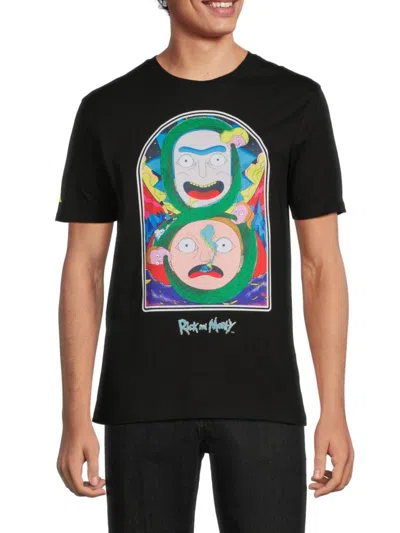 Freeze Max Men's Rick & Morty Graphic Tee In Black