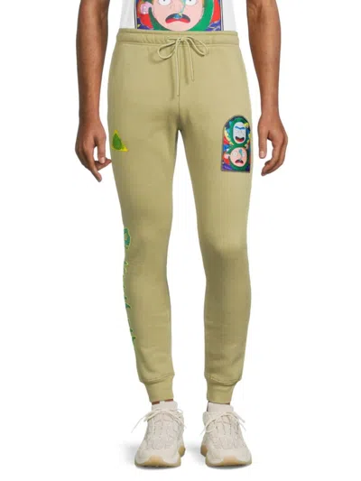 Freeze Max Men's Rick And Morty Immortal Graphic Joggers In Green
