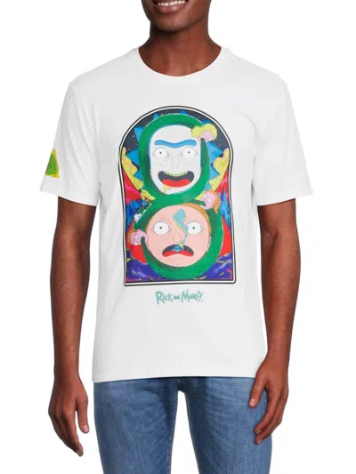Freeze Max Men's Rick And Morty Immortal Graphic Tee In White