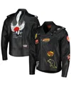 Freeze Max Men's Sylvester Black Looney Tunes Graphic Biker Full-zip Jacket In Black