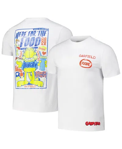 Freeze Max Men's White Garfield Foodie Regular Fit T-shirt