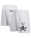 Freeze Max Men's White Looney Tunes Bugs Bunny Melted Skeleton Shorts In White