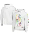 Freeze Max Men's White Looney Tunes Bugs Color Chrome Pullover Hoodie In White