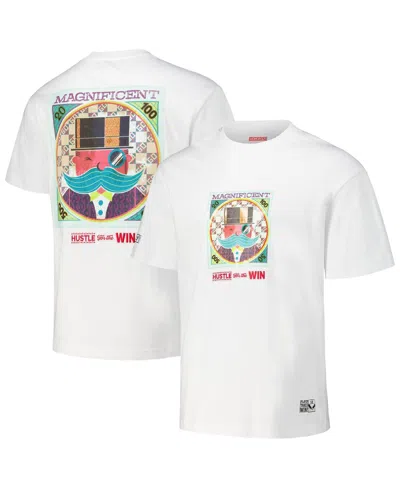 Freeze Max Men's White Monopoly Magnificent Loose Fit T-shirt