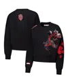 Freeze Max Women's Black Deadpool Comic Panel Loose Fit Pullover Sweatshirt In Black