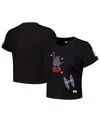 Freeze Max Women's Black Star Wars Babydoll Cropped T-shirt
