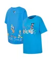 Freeze Max Women's Blue Mickey Friends Always Together Boyfriend T-shirt In Blue