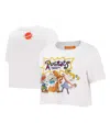 Freeze Max Women's  White Rugrats Group Boxy Cropped T-shirt In White
