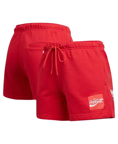 Freeze Max Women's Red Coca-cola Smile Coke Fleece Shorts