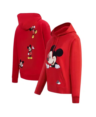 Freeze Max Women's Red Mickey Mouse Relax Pullover Hoodie