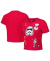 Freeze Max Women's Red Star Wars Babydoll Cropped T-shirt In Red