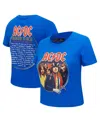 Freeze Max Women's Royal Ac/dc Highway To Tour 1979 Baby Doll Cropped T-shirt In Royal