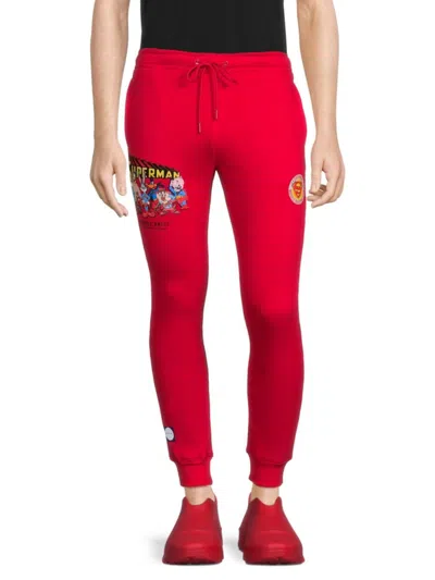 Freeze Men's Superman Graphic Joggers In Red