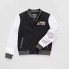 Freeze Nascar Little & Big Kid Boys Fleece Lightweight Varsity Jacket In Black